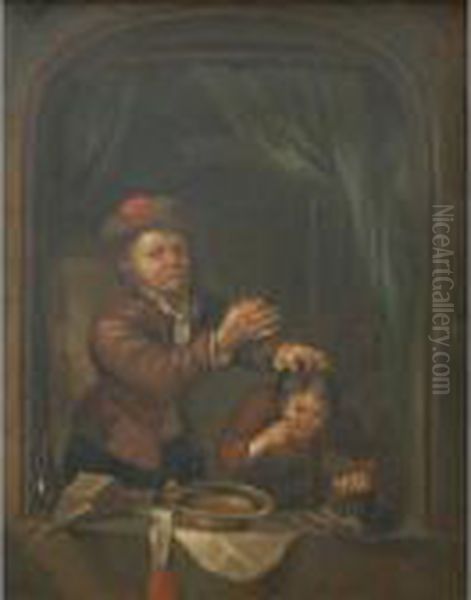 Scholar Cutting A Quill Pen - view 1