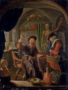 Une Paysanne Chez Le Medecin by Gerrit Dou