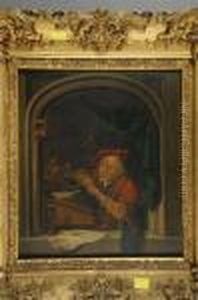 'the Scribe' by Gerrit Dou