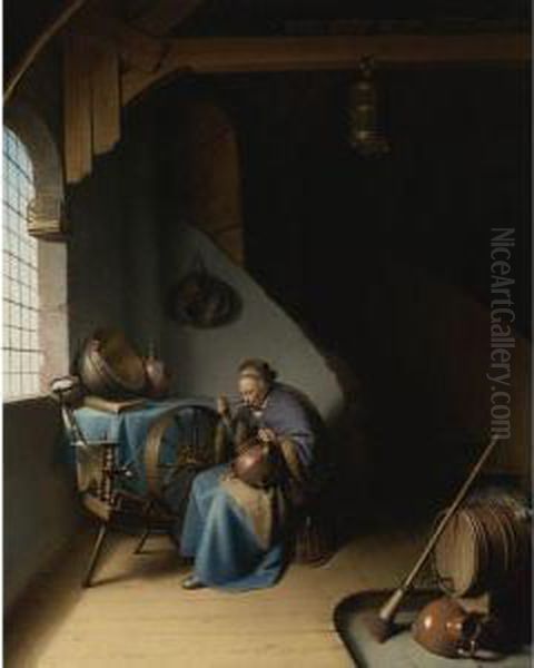 An Elderly Woman - view 1