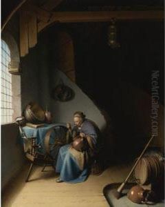 An Elderly Woman by Gerrit Dou
