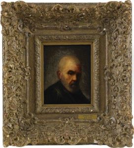 Mansportratt - Halvprofil by Gerrit Dou