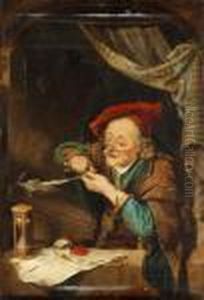 Der Notar by Gerrit Dou