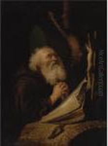Hermit At Prayer by Gerrit Dou