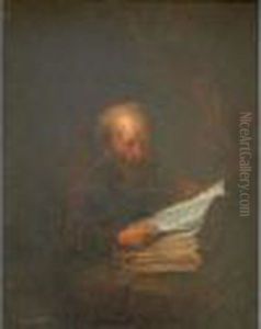 A Hermit Monk Reading A Book, Possibly St. Jerome by Gerrit Dou
