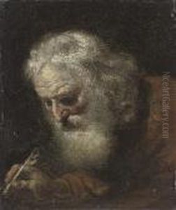 Head Of An Old Man by Gerrit Dou