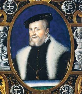 Portrait of Anne the Montmorency (detail) by Leonard Limosin