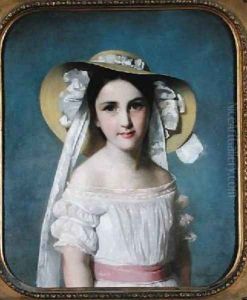 Portrait of Miss Emily Leo by Rudolf August Wilhelm Lehmann