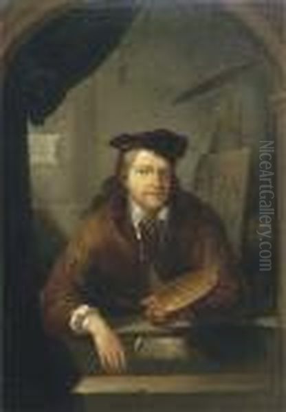 Portrait Of An Artist In His Studio - view 1