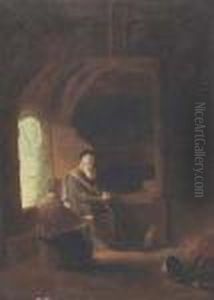 Tobit Und Anna. by Gerrit Dou