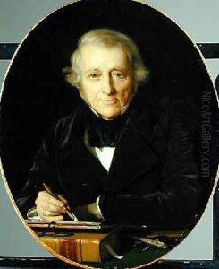 Portrait of the Artist Leo Lehmann 1782-1859 by Rudolf August Wilhelm Lehmann
