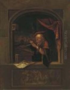 A Man At An Alcove