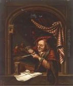 The Dentist; And The Tax Collector by Gerrit Dou