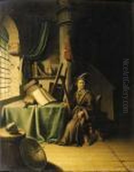A Scholar In An Interior - view 1