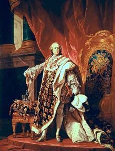 Louis XV in Coronation Robes