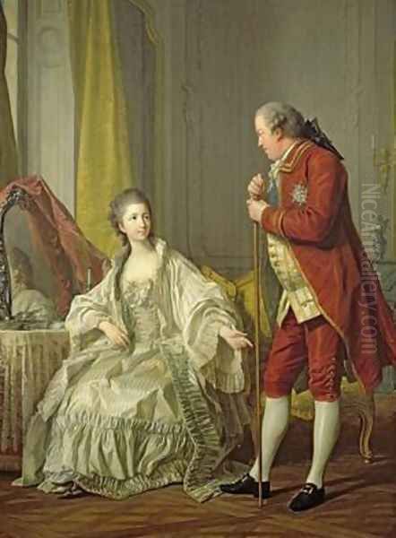Portrait of the Marquis de Marigny and his Wife Marie-Francoise Constance Julie Filleul 1769 - view 1