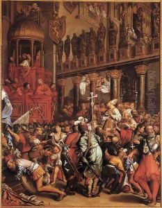 Doge Enrico Dandolo Recruiting for the Crusade 1621 by Jean Achille Leclerc