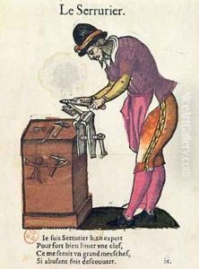The Locksmith by Jean Achille Leclerc