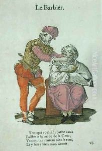 The Barber by Jean Achille Leclerc