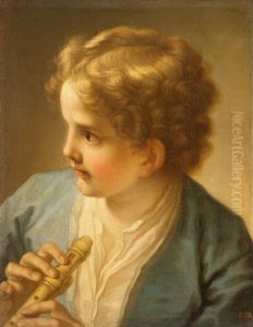 Boy with a Flute by Benedetto Luti