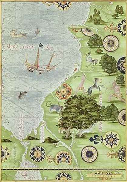Map of the Magellan Straits - view 1