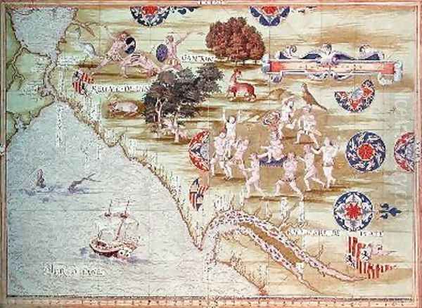 Map of Florida and the Caribbean - view 1