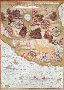 Map of Florida by Guillaume Le Testu