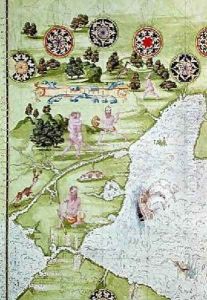Map of the Magellan Straits 2 by Guillaume Le Testu
