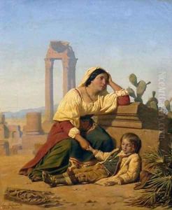 Grief by Charles Emile Hippolyte Lecomte-Vernet