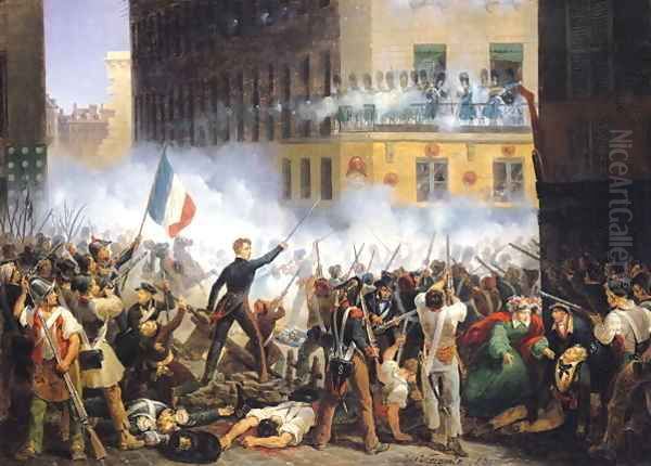 Battle in the rue de Rohan 28th July 1830 1830 - view 1