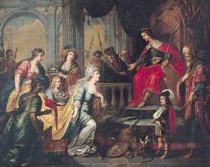 The Queen of Sheba before Solomon by Pieter van Lint