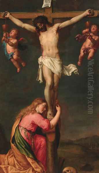 The Crucifixion with Mary Magdalene - view 1
