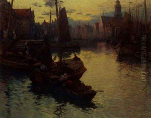 Back From The Fishing Day by Fernand Marie Eugene Legout-Gerard