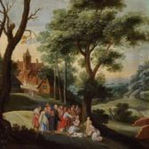 Jesus Heals A Blind Man by Joost Cornelisz. Droochsloot