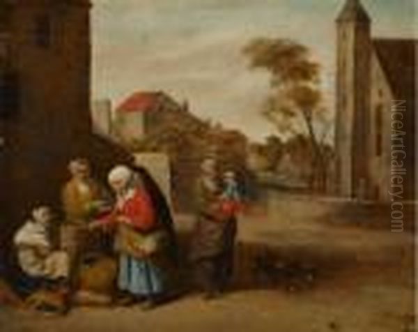 Frauen Auf Einer Dorfstrasse - view 1