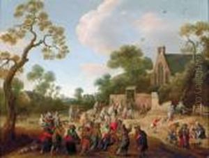 Bauern Auf Dem Weg Zur Kirche