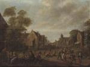 A Village Kermesse by Joost Cornelisz. Droochsloot