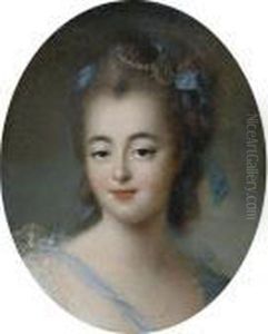 Portrait Of A Lady by Francois-Hubert Drouais