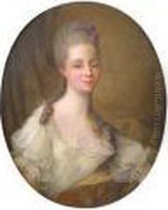Portrait De Femme De Qualite by Francois-Hubert Drouais