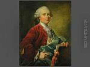 Portrait Eines by Francois-Hubert Drouais