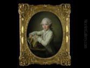 Portrait Des Marquis De Briges by Francois-Hubert Drouais