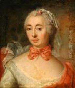 Portrait Of A Lady by Francois-Hubert Drouais