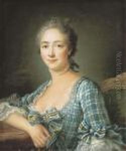 Portrait D'une Femme En Buste by Francois-Hubert Drouais