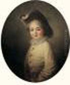 Portrait Du Jeune Herault De Sechelles En Habit De Pierrot by Francois-Hubert Drouais