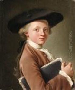 A Boy Holding A Portfolio A Boy Holding A Portfolio