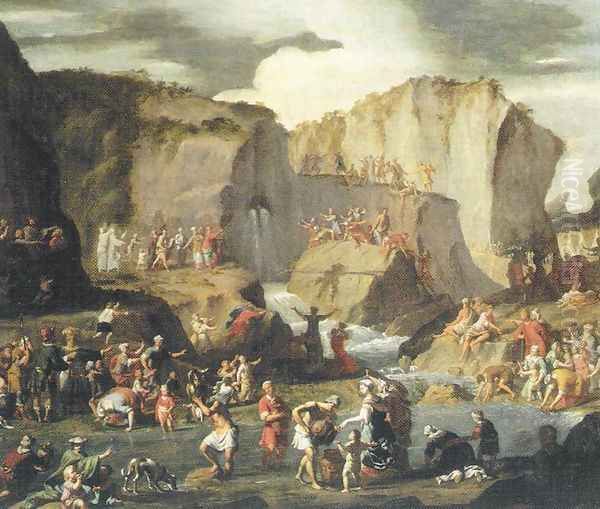 Moses Bringing Forth Water from the Rock - view 1