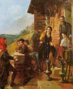 Casimir the Great Arriving to the House of his Mistress Esterka by Wladyslaw Luszczkiewicz