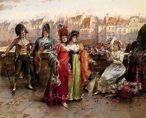 Flirtation by Henri Victor Lesur
