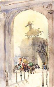 The Quadriga, Hyde Park by Albert Ludovici