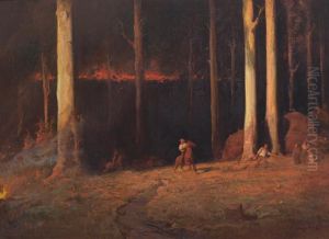 Gippsland, Sunday Night, February 20th, 1898 by John Longstaff